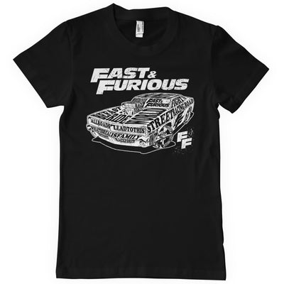 Fast & Furious - Fluid Of Speed Big & Tall Mens T-Shirt (Black)