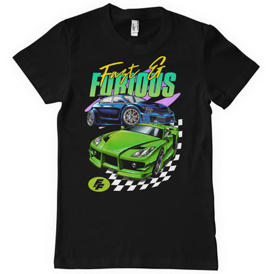 Fast & Furious - Shining Cars Mens T-Shirt (Black)