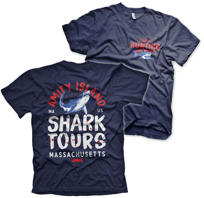 JAWS - Amity Island Shark Tours Mens T-Shirt (Navy)