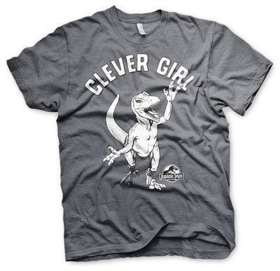 Jurassic Park - Clever Girl Mens T-Shirt (Dark-Heather)