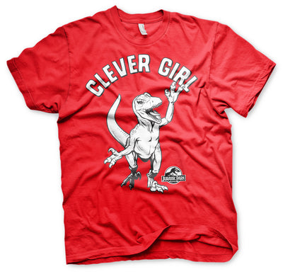 Jurassic Park - Clever Girl Mens T-Shirt (Red)