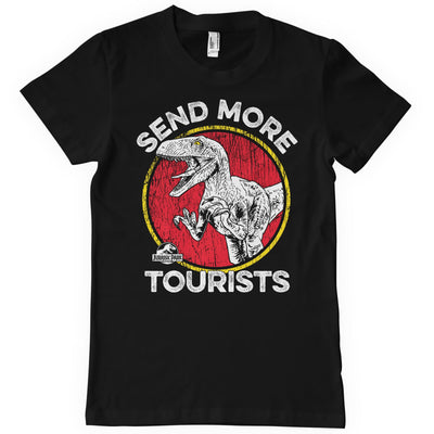 Jurassic Park - Send More Tourists Big & Tall Mens T-Shirt (Black)