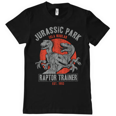 Jurassic Park - Raptor Trainer Big & Tall Mens T-Shirt (Black)