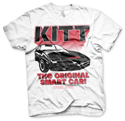 Knight Rider - KITT The Original Smart Car Big & Tall Mens T-Shirt (White)