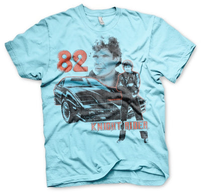 Knight Rider - 1982 Mens T-Shirt (Sky Blue)