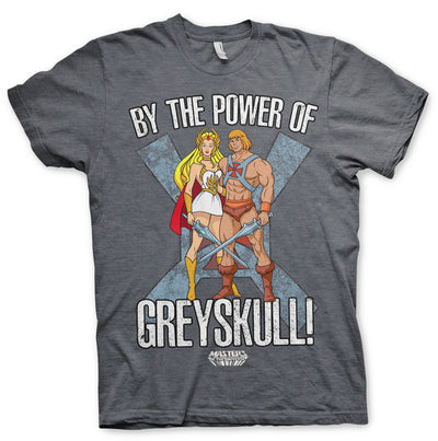 Masters of the Universe - By The Power Of Greyskull Mens T-Shirt (Dark-Heather)