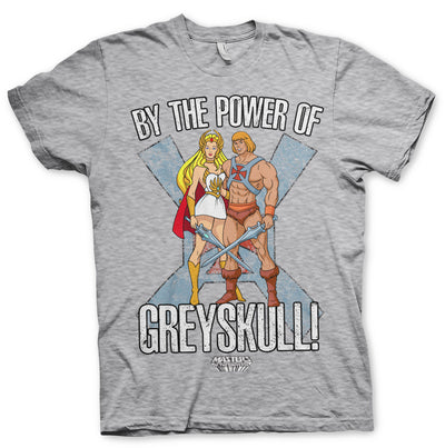 Masters of the Universe - By The Power Of Greyskull Mens T-Shirt (Heather Grey)
