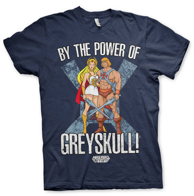 Masters of the Universe - By The Power Of Greyskull Mens T-Shirt (Navy)