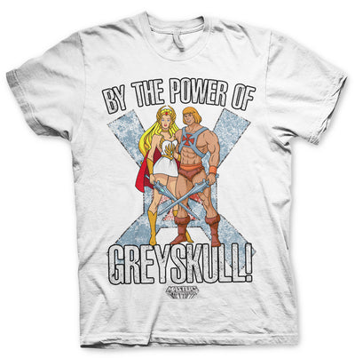 Masters of the Universe - By The Power Of Greyskull Mens T-Shirt (White)