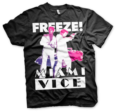 Miami Vice - Freeze Mens T-Shirt (Black)