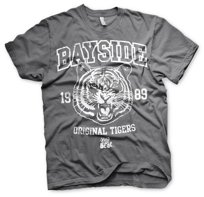 Saved By The Bell - Bayside 1989 Original Tigers Mens T-Shirt (Dark Grey)