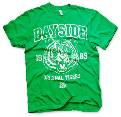 Saved By The Bell - Bayside 1989 Original Tigers Mens T-Shirt (Green)