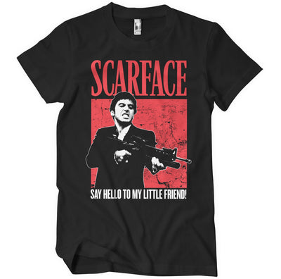 Scarface - Say Hello To My Little Friend Big & Tall Mens T-Shirt (Black)