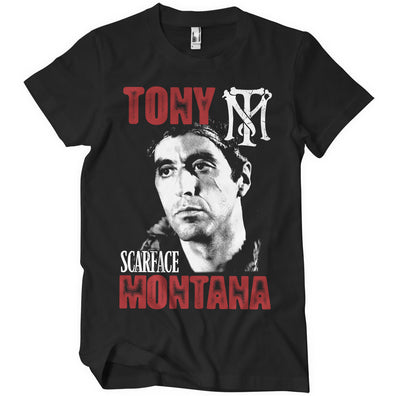 Scarface - Tony Montana Big & Tall Mens T-Shirt (Black)