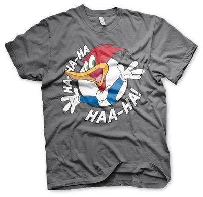 Woody Woodpecker - HAHAHA Mens T-Shirt (Dark Grey)