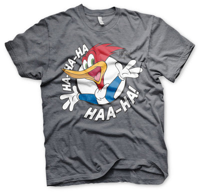 Woody Woodpecker - HAHAHA Mens T-Shirt (Dark-Heather)