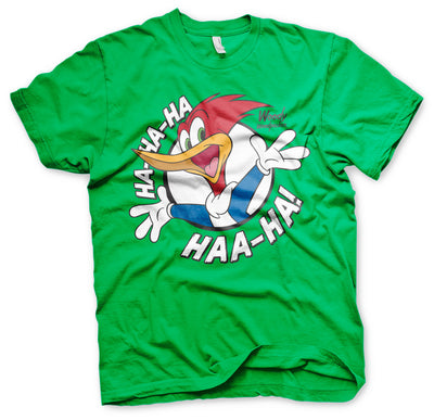 Woody Woodpecker - HAHAHA Mens T-Shirt (Green)