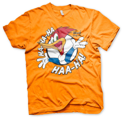Woody Woodpecker - HAHAHA Mens T-Shirt (Orange)