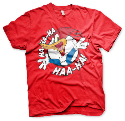 Woody Woodpecker - HAHAHA Mens T-Shirt (Red)