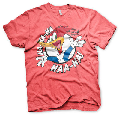 Woody Woodpecker - HAHAHA Mens T-Shirt (Red-Heather)