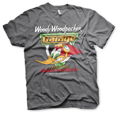 Woody Woodpecker - Garage Mens T-Shirt (Dark Grey)