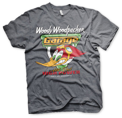 Woody Woodpecker - Garage Mens T-Shirt (Dark-Heather)
