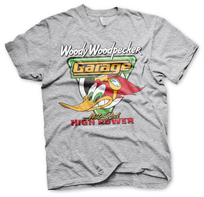 Woody Woodpecker - Garage Mens T-Shirt (Heather Grey)