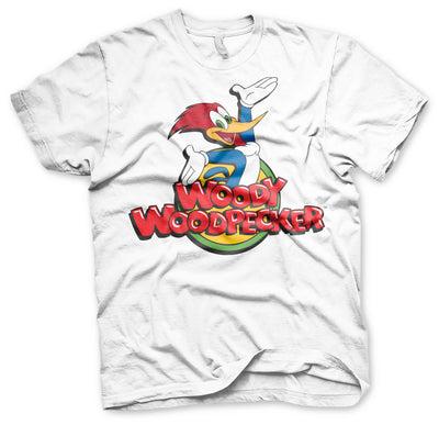 Woody Woodpecker - Classic Logo Big & Tall Mens T-Shirt (White)