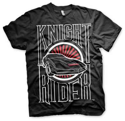 Knight Rider - Sunset K.I.T.T. Mens T-Shirt (Black)