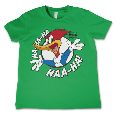 Woody Woodpecker - HAHAHA Kids T-Shirt (Green)
