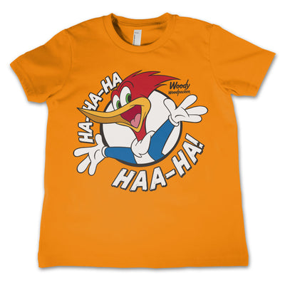 Woody Woodpecker - HAHAHA Kids T-Shirt (Orange)