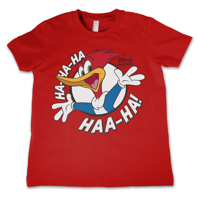 Woody Woodpecker - HAHAHA Kids T-Shirt (Red)