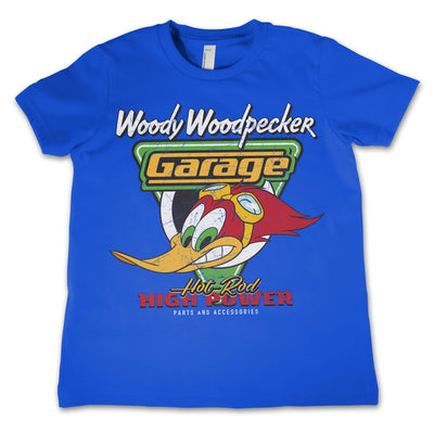 Woody Woodpecker - Garage Kids T-Shirt (Blue)