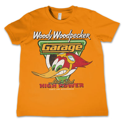 Woody Woodpecker - Garage Kids T-Shirt (Orange)