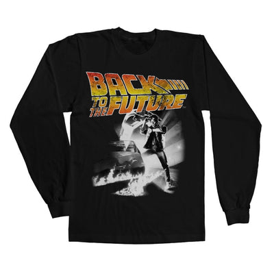 Back To The Future - Poster Long Sleeve T-Shirt (Black)