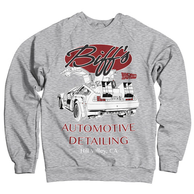 Back To The Future - Biff's Automotive Detailing Sweatshirt (Heather Grey)