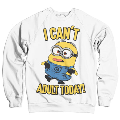 Minions - I Can't Adult Today Sweatshirt (White)