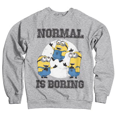 Minions - Normal Life Is Boring Sweatshirt (Heather Grey)