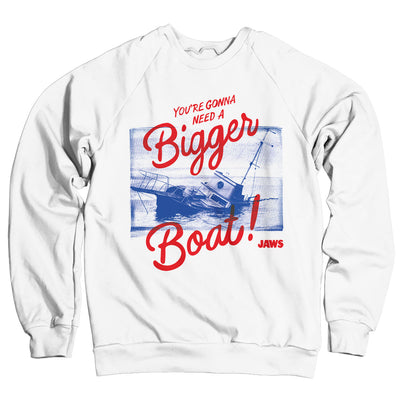 JAWS - You're Gonna Need A Bigger Boat Sweatshirt (White)