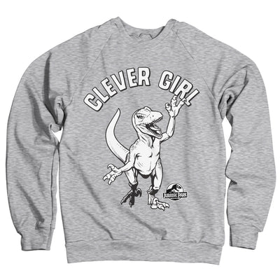 Jurassic Park - Clever Girl Sweatshirt (Heather Grey)