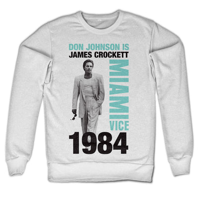 Miami Vice - Don Johnson Is Crockett Sweatshirt (White)
