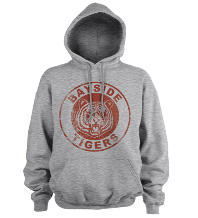 Saved By The Bell - Bayside Tigers Washed Logo Hoodie (Heather Grey)