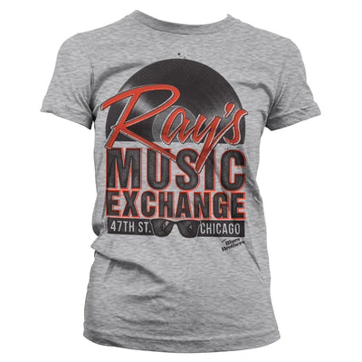 The Blues Brothers - Ray's Music Excha Women T-Shirt (Heather Grey)