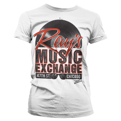 The Blues Brothers - Ray's Music Excha Women T-Shirt (White)