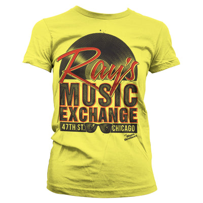 The Blues Brothers - Ray's Music Excha Women T-Shirt (Yellow)