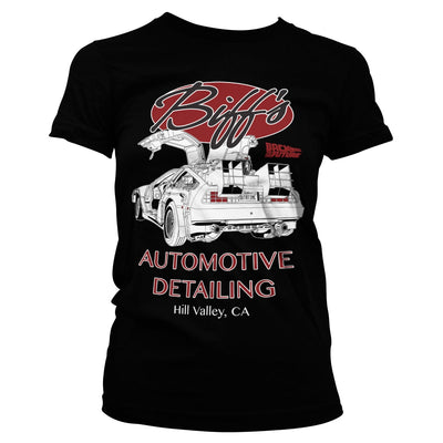 Back To The Future - Biff's Automotive Detailing Women T-Shirt (Black)