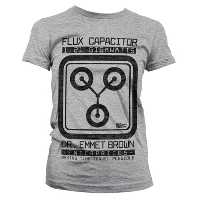Back To The Future - Flux Capacitor Women T-Shirt (Heather Grey)