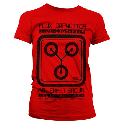 Back To The Future - Flux Capacitor Women T-Shirt (Red)