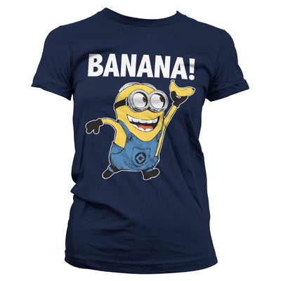 Minions - Banana! Women T-Shirt (Navy)