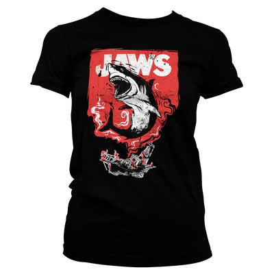 JAWS - Shark Smoke Women T-Shirt (Black)